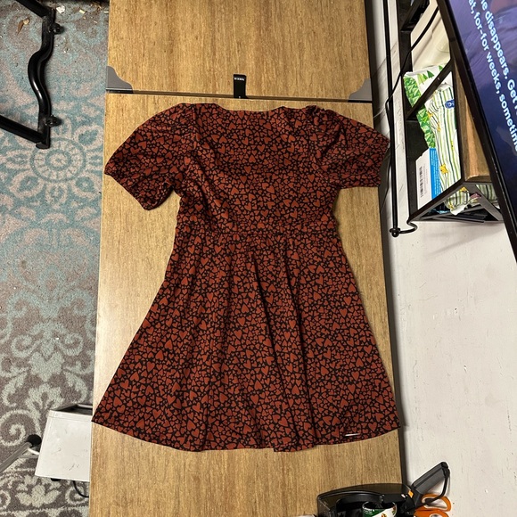 Torrid net Valentine’s Day date wuthering heights movie heart print knit dress - Picture 7 of 9